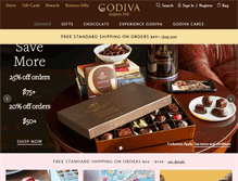 Tablet Screenshot of godiva.com